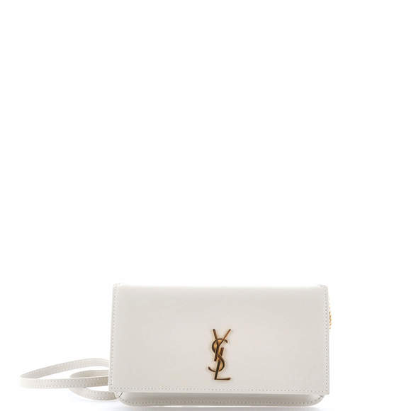 Saint Laurent Classic Monogram Phone Holder Shoulder Bag Leather - Picture 1 of 5